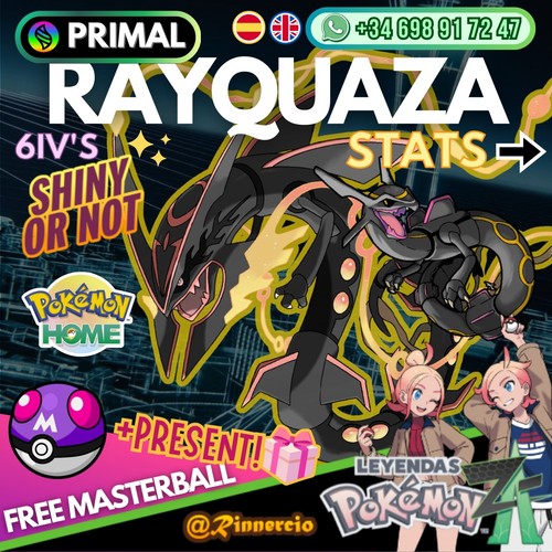 Primal rayquaza shiny - shiny, 6ivs