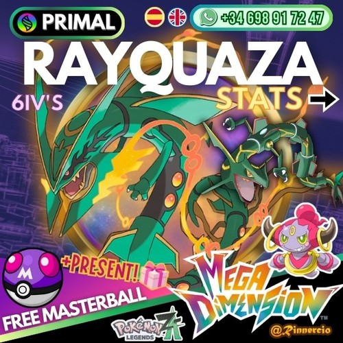 Primal rayquaza 6iv - rayquaza,
