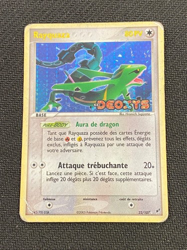 Carte pokémon rayquaza - pokémon, 22/107